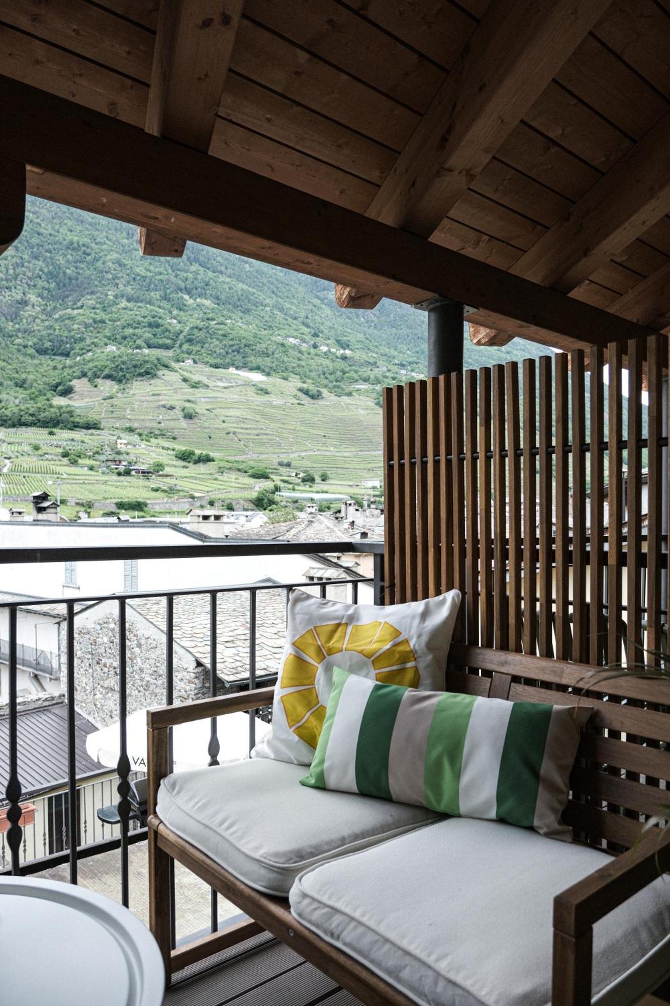 Penthouse Con Vista 6 Minuti Dal Bernina Express Tirano Exterior foto
